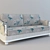 Elegant Provence Sofa 3D model small image 1