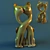 Graceful Kitty Figurine 3D model small image 1