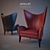 Title: Satelliet Philadelphia Lounge Armchair 3D model small image 1