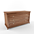 Rustic Textured Drawer Chest 3D model small image 1
