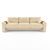 Italian Luxury: Svan 3-Seater Sofa 3D model small image 1