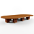 Italian Conference Table 3D model small image 1