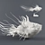 Marine Beauty Fish Figurine 3D model small image 1