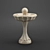 Elegant Marble Fountain 3D model small image 1