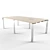 BENT Meeting Table & Accessory 3D model small image 1