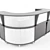Sleek B&O Reception Desk 3D model small image 1