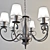 Elegant Crystal Chandelier 3D model small image 1