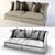 Elegant Bernhardt Candide Sofa 3D model small image 1
