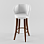 Elegant Bar Stool 3D model small image 1