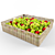 Apple Basket: Textured & Materials (Vray) 3D model small image 1