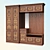 Classic Entryway Wardrobe 3D model small image 1