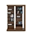 Title: Elegant Oak Bookcase 3D model small image 1