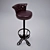 Title: Classic Forge Bar Stool 3D model small image 1