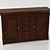 Russian Oak Chest of Drawers 3D model small image 1