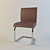 Elegant Brown Office Chair 3D model small image 1