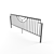 SecureGuard Metal Fence 3D model small image 1