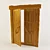 Title: Pine Wood Sauna Door 3D model small image 1