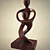 Handcrafted Wooden Sculpture 3D model small image 1