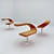 Stylish Modern Chair 3D model small image 1