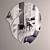 Patterned Mirror | Elegant Decorative Glass 3D model small image 1