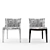 Feminine Elegance: Kartell Mademoiselle Chairs 3D model small image 1