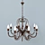 Elegant Rossana Chandelier 3D model small image 1