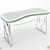 Minimalist Plastic Table - Memphis 3D model small image 1