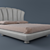Elegant Leon Double Bed 3D model small image 1