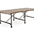 Vintage Wood & Metal Table - 106'' 3D model small image 1