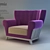 Elegant Alchymia EUGENIA Chair 3D model small image 1