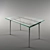Elegant Transforming Glass Table 3D model small image 1