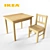 Svala Kids Table & Chair Set 3D model small image 1