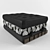 Cozy Compact Ottoman 3D model small image 1