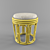 Rustic Rattan Stool 3D model small image 1