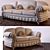 Camas Tiziano: Stylish Sofas with Textured Elegance 3D model small image 1