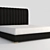 Harlan King Size Wool Bed 3D model small image 1