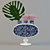 Dazzling Delf Blue Vase 3D model small image 1