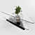 Custom Glass Table for Plant Lovers 3D model small image 1