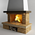 Elegant PIAZZETTA Fireplaces 3D model small image 1