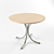 Elegant Oak Dining Table 3D model small image 1