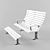 Elegant Footrest Bench 3D model small image 1