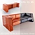 Modern Leather Sofa by M2 3D model small image 1