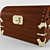 Antique Chest: Vintage Treasure Storage 3D model small image 1