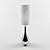 Stainless Steel Table Lamp with Shade 3D model small image 1