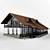 Rustic Retreat: Chalet House 3D model small image 1