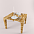 Sleek Wooden Table 3D model small image 1