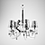 Elegant Classic Chandelier 3D model small image 1