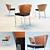 Elegant Calligaris Mya Woodchair 3D model small image 1