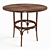 Round Cafe Table 3D model small image 1