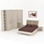 Elegant Galante Bedroom Set 3D model small image 1